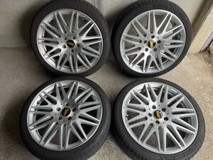 [240703] RMP 028F 18x7.5J PCD112 ET51 5H ハブ径約66.6 + Pirelli ピレリ Dragon Sport 215/40R18 2020年48週 