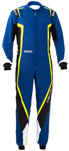 【新品】SPARCO スパルコ レーシングスーツ KERB カーブ CIK/FIA Level-2公認 ブルー/イエロー XSサイズ