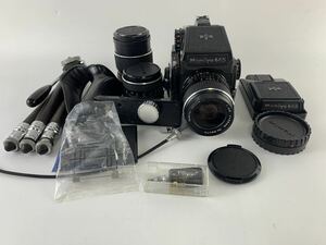 1000円~■★動作未確認★MAMIYA マミヤ 645 1000S 中判カメラ 55mm 80mm 150mm グリップ まとめ★okoy2830769-331★t9869