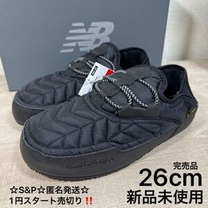 1円スタート売切り 新品未使用 NEWBALANCE ニューバランス キャラバンモック ウインターリラックスシューズ スリッポン 26cm スニーカー