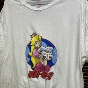 1スタ 再落無し AHGV 白 ピンナップガール Tシャツ ピーチ姫 フックアップス テレサ 90s 00s ビンテージ 古着 ベール 卸 仕入れ