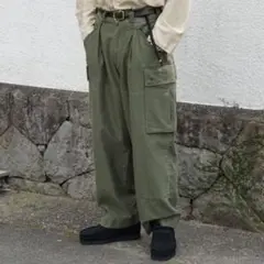 A.PRESSE 23SSパンツ MT Trooper Pants OLIVE