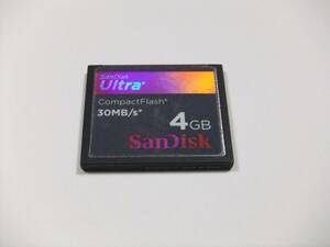 CFカード 4GB フォーマット済み 1枚 現状出品 SanDisk