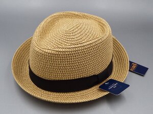 【タグ付・未使用】Ruben ルーベン 帽子 RUS-1302 ハット PAPER FOLDING D HAT ペーパー 麦わら 春 夏 メンズ レディース（札）