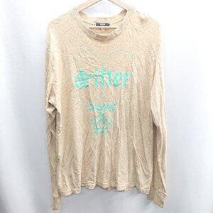 ◇ ⊇ CABANE de ZUCCa カバンドズッカ 綿 長袖 Tシャツ サイズM キャメル系 レディース E