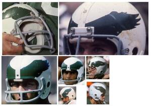 1969 - 1973 Philadelphia Eagles DIECUT Football Gumball Helmets *DECALS ONLY* 海外 即決