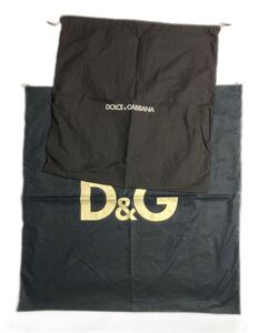 DOLCE&GABBANA ドルチェ＆ガッバーナ ドルガバ 保存袋 巾着 59cm 78cm ２サイズ バッグ収納 インテリア 旅行にも◎ ブランド■LIBAC34