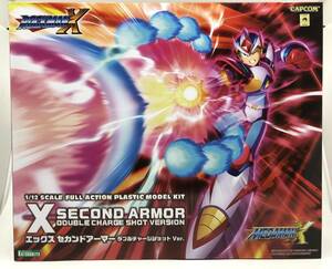 未組立 コトブキヤ KP576 1/12 ロックマンX セカンドアーマー ダブルチャージショットVer. ROCKMANX X SECOND ARMOR プラモデル