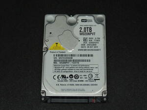 【検品済み】WD 2TB HDD WD20NPVT (使用1588時間) 管理:ア-60