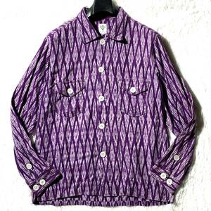 South2 West8★名作★EJ816 Smokey Shirt★ネイティブ柄 スモーキー シャツ 薄手ジャケット チマヨ 紫 着用感M～L位 S2W8 サウス2ウエスト8