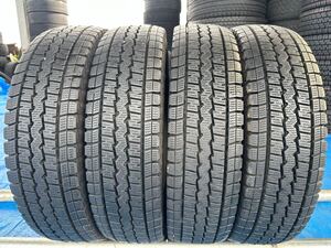 森商会 冬No. F76 佐賀発 送料無料! 4本set 165R14 8P.R LT STUDLESS 2019 MAXX STUDLESS DUNLOP SV01 M+S LT