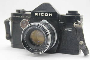【返品保証】 リコー Ricoh Singlex TLS ブラック Auto-Takumar 55mm F2 ボディレンズセット s3836