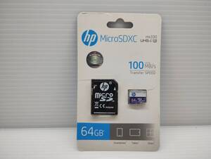 未開封品・未使用品　microSDXCカード　64GB　hp　メモリーカード　microSDカード