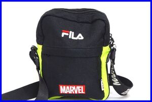 2303☆SE-486☆ＦＩＬＡ×ＭＡＲＶＥＬ　フィラ　マーベル　ショルダーバッグ　かばん　　中古