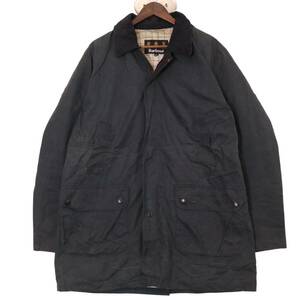 Barbour バブアー HOUGHTON オイルドジャケット ネイビー (メンズ 2XL) 中古 古着 A0168