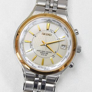 1円 不動品 腕時計 セイコー SEIKO 7B25-0AG0 ソーラー メンズ 同梱不可