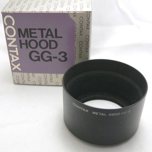 【セール】CONTAX コンタックス Gシリーズ90mm用フード GG-3 ブラック 保管COε