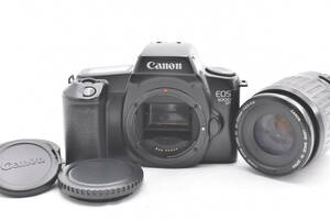 Canon キヤノン EOS 1000QD フィルムカメラ ブラックボディ + ZOOM LENS EF 80-200mm F/4.5-5.6 レンズ (t8199)