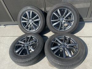 205/60R16 DUNLOP ENASAVE バリ山アルミホイールセット