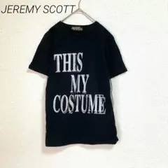 ジェレミースコット　半袖プリントＴシャツ　カジュアル　チュール　黒Ｔ　春夏