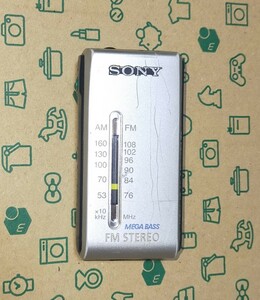 SRF-S86 SONY ソニー 美品 受信確認済 完動品 AM FM ワイドFM ポケットラジオ ライターサイズ 通勤 通学 出張 旅行 防災 入院 登山 00000