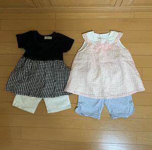 ［1円スタート］子供服 女の子 ワンピース ズボン B e B e サイズM.95.100 まとめ売り　C-1