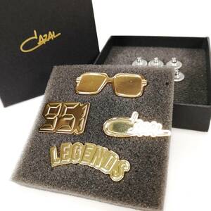 未使用 CAZAL ピンズ ピンバッジ サングラス 951 LEGENDS CAZAL ロゴ ノベルティ カザール