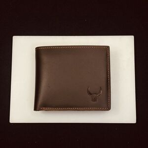 【浅草革具】ヌバックレザー 二つ折り財布 コンパクト財布 メンズ財布 レザー 革財布 本革 牛革 新品未使用 折り財布 ダークブラウン　