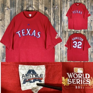 MLB テキサス・レンジャーズ ジョシュ・ハミルトン 背番号 2011 ビックサイズ XXL アメリカ輸入/ビンテージ/Ｔシャツ/古着/古着卸