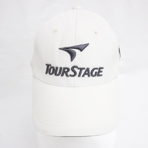 ブリヂストン ブリジストン BRIDGESTONE ツアーステージ TOUR STAGE ゴルフ 帽子 キャップ ロゴ 刺しゅう ホワイト 白 グレー フリー