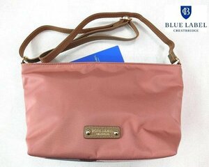 ■BLUE LABEL パーシャルクレストブリッジチェックナイロンショルダーバッグ16,500円■