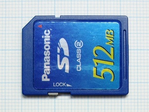 ★Panasonic ＳＤメモリーカード ５１２MB 中古★送料８５円・１８５円