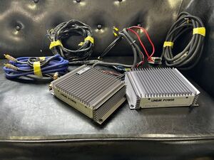 LINEAR POWER 652IQ 65w 452IQ 45w リニア パワー アンプ STEREO POWER AMPLIFIER モンスターケーブル 201XLN 中古 ジャンク オーディオ