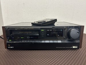 A2　SONY　ソニー　EDV-9000　ED　ベータビデオデッキ　RMT-163付　リモコン付き　映像機器　通電確認済み　現状品