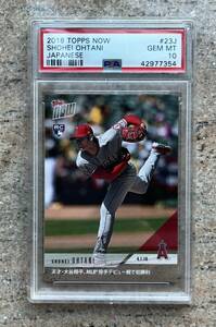 1円スタート PSA 10 2018 Topps Now 23J Shohei Ohtani Japanese 大谷翔平 日本語版