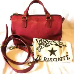 【美品】IL BISONTE 2way ショルダーバッグ