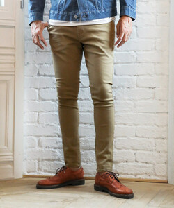 The DUFFER of ST.GEORGE 「GUM STRETCH」SUPER SKINNY 5PKT PT：超伸縮「ガムストレッチ」スーパースキニーパンツ ブラウン