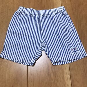 【中古】MIKI HOUSE ミキハウス HOT BISCUITS ホットビスケッツ　ショートパンツ サイズ80