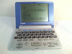 CASIO カシオ電子辞書 EX-word XD-R1300　ジーニアス英和・和英／新明解国語／全訳古語／漢字★ 動作品