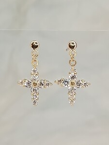 k18yg★天然ダイヤ0.40ct☆ピアス☆15