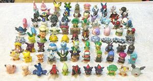 【ダブリ無し96体】ポケモン ソフビ 指人形 クリア ラメ 大量 セット まとめ【オマケ付き】