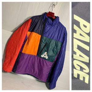 PALACE SKATEBOARDS パレススケートボード　マルチカラー切替 PERTEX ハーフジップ　プルオーバージャケット　M プリマロフト　パレス