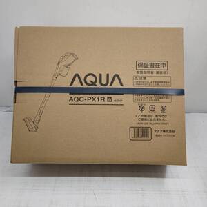 送料無料h0721　AQUAアクア コードレスティッククリーナー 掃除機 サイクロン式 AQC-PX1R W ホワイト 未使用