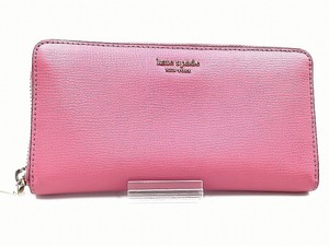 ケイトスペード kate spade ラウンドファスナーウォレット 長財布 ピンク PWRU7599