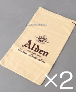 送料コミ追跡アリ◆新品◆オールデン シューバッグ 2枚セット★Alden shoe bags