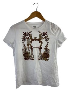 HERMES◆2024SS/della cavalleria/Tシャツ/38/コットン/WHT