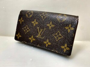 良品　LOUIS VUITTON　ルイヴィトン 2つ折り財布　 M61736　 ポルトフォイユトレゾール モノグラム・キャンバス 二つ折り財布 モノグラム