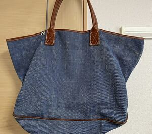 希少 visvim HOMER TOTE EDO (L ) BLUE ビズビム ホーマートート エド ブルー トート ICT INDIGO 藍染 インディゴ 22SS 22AW