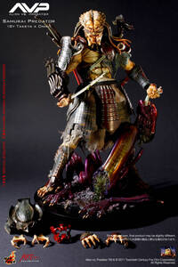 1/6 HOTTOYS ホットトイズ ＡＶＰ 【 サムライ・プレデター 】 竹谷 隆之 × 鬼木 祐二 Samurai Predator エイリアン VS プレデター