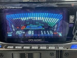 KENWOOD MD/CD DSPレシーバー DPX-660MD 2DINサイズ 旧車 バブル グライコ